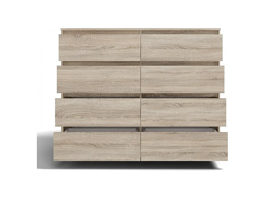 Komoda Malwa M8/140 | Dąb Sonoma | 138x40x97 cm |  8 Szuflad