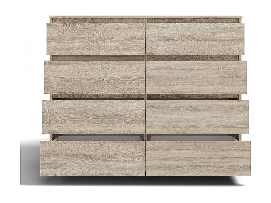 Komoda Malwa M8/140 | Dąb Sonoma | 138x40x97 cm |  8 Szuflad
