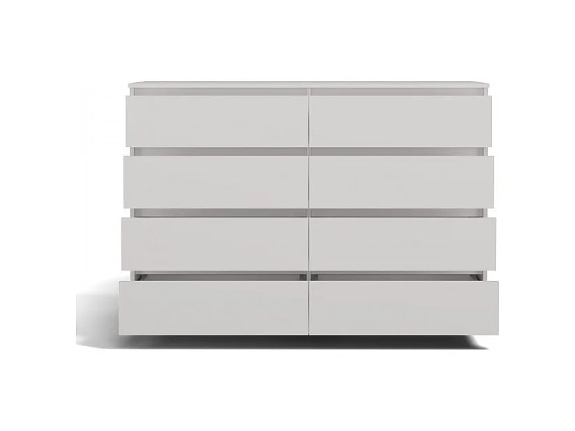 Komoda Malwa M8/140 |  Biała | 138x40x97 cm |  8 Szuflad