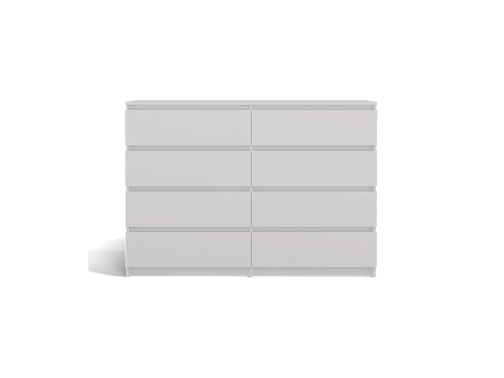 Komoda Malwa M8/140 |  Biała | 138x40x97 cm |  8 Szuflad
