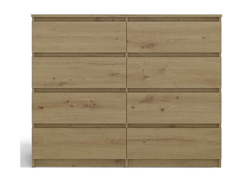 Komoda Malwa M8/120 | Dąb Artisan | 120x40x97 cm | 8 Szuflad