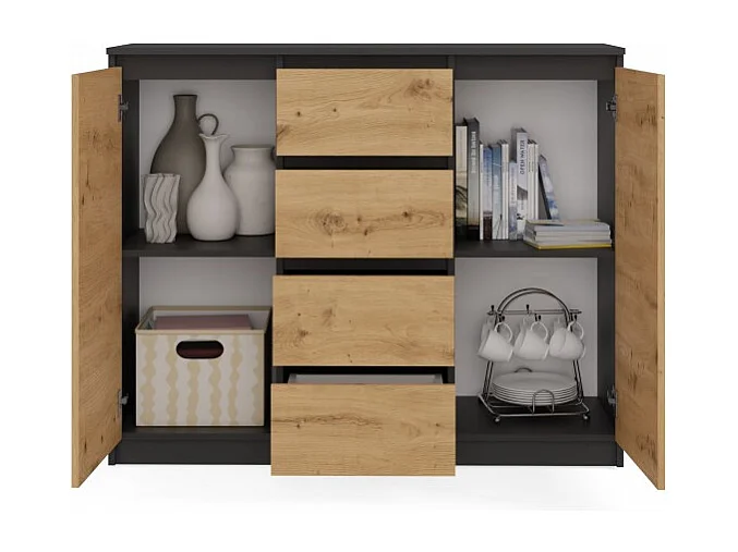 Commode Malwa 2D4S/120 ANTHRACITE ARTISAN