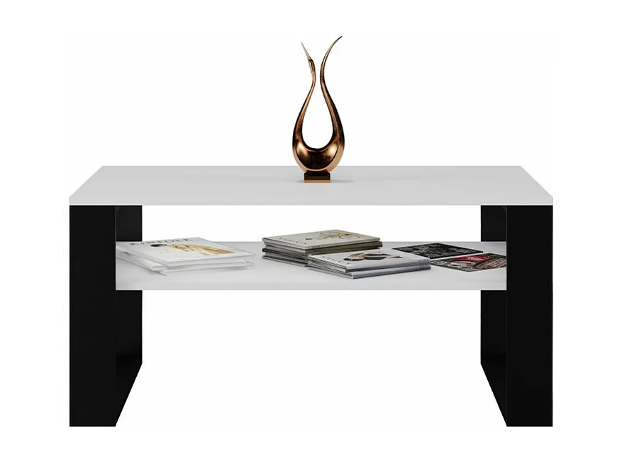 Banc moderne 1 place BLANC NOIR