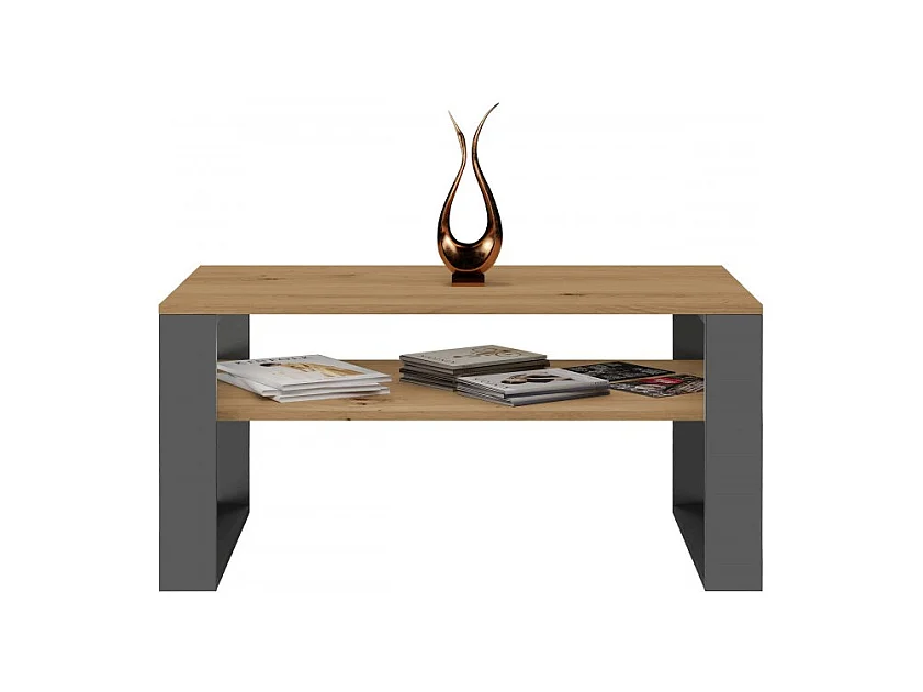 Banc moderne 1 place, ARTISAN, anthracite