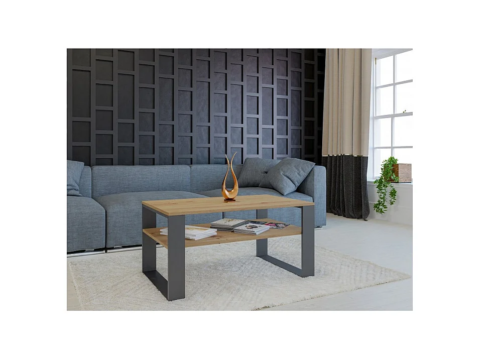 Banc moderne 1 place, ARTISAN, anthracite