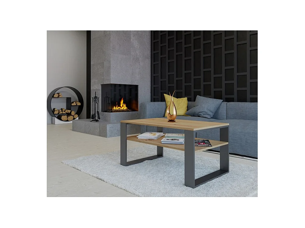 Banc moderne 1 place, ARTISAN, anthracite