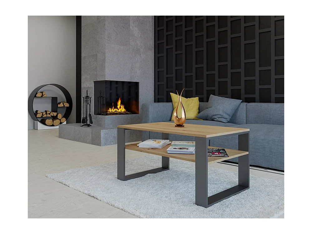 Banc moderne 1 place, ARTISAN, anthracite