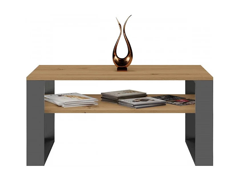Ława Modern 1P | Stolik Kawowy Antracyt Artisan | 90x58x50 | Nowoczesny Design