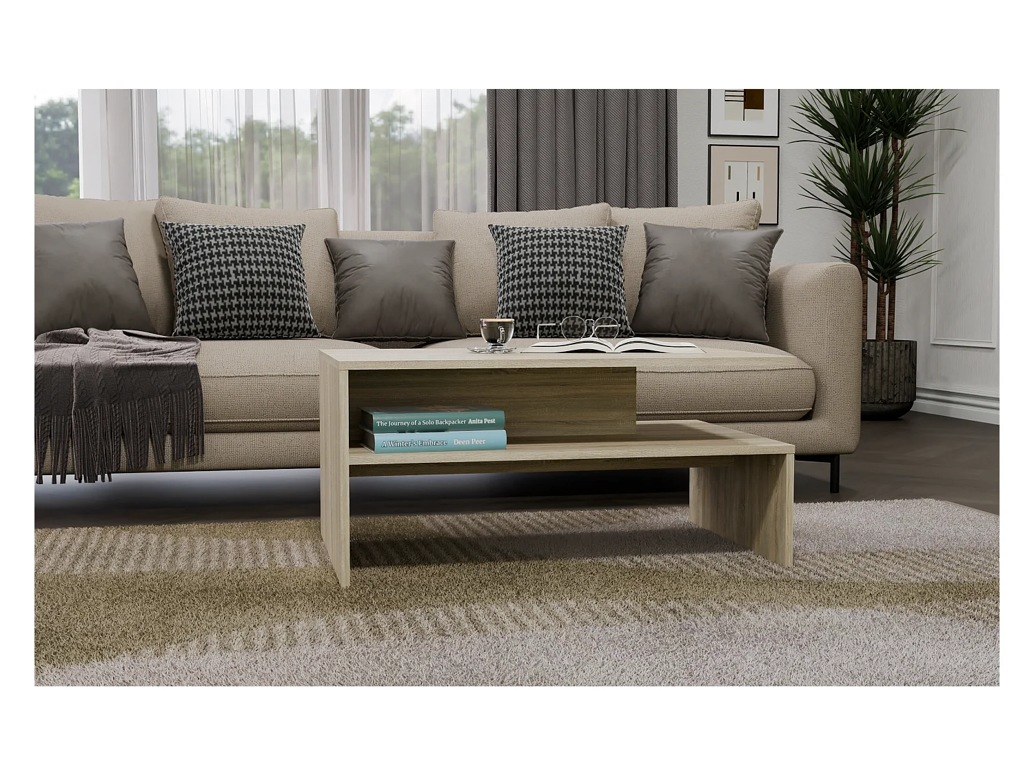 Ława Boston BOSTON dąb sonoma stolik kawowy