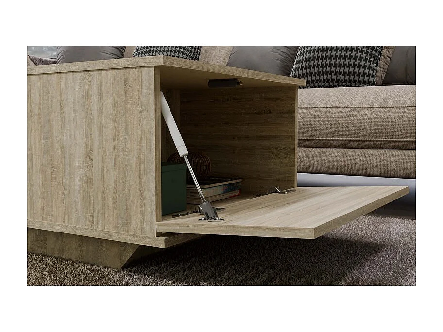 Stolik Kawowy Denver | Dąb Sonoma | 90x60x42 cm | Nowoczesny Salon