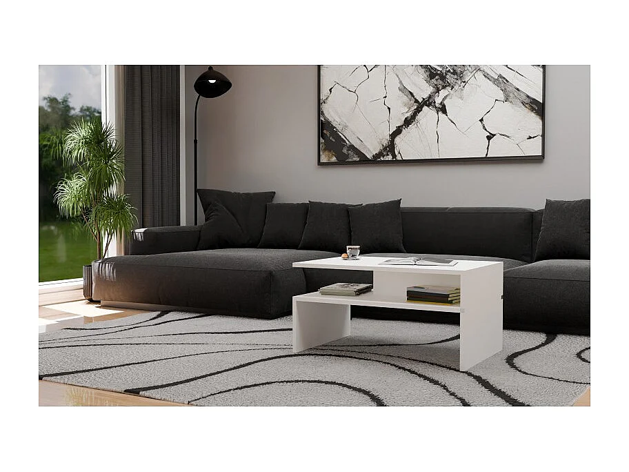 Ława Boston BOSTON biały stoik kawowy