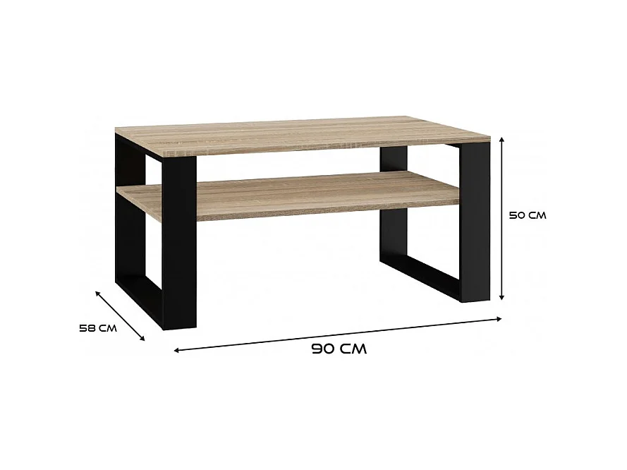 Canapé moderne 1 place SONOMA NOIR