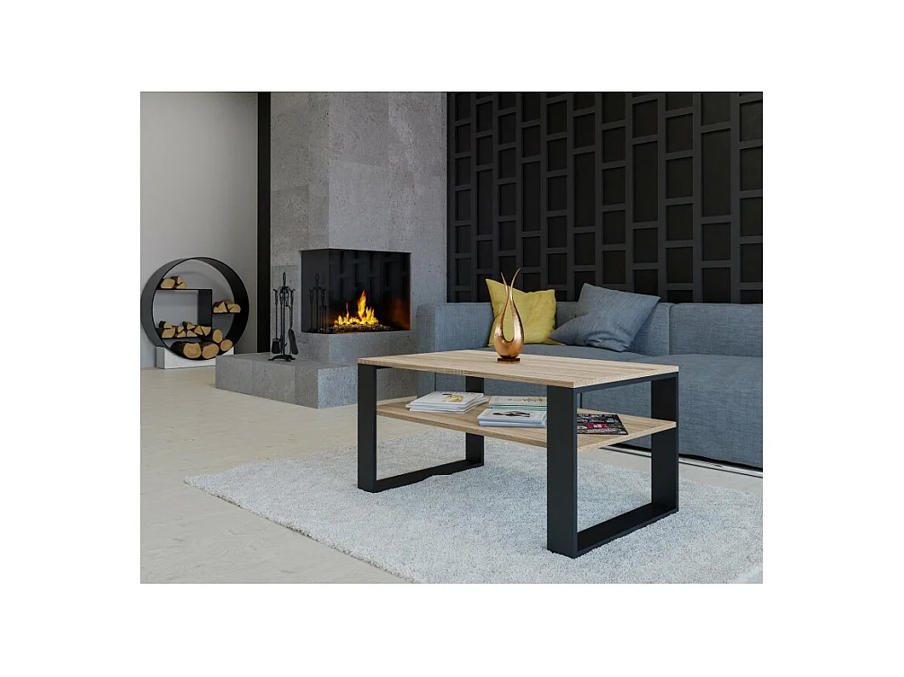 Canapé moderne 1 place SONOMA NOIR