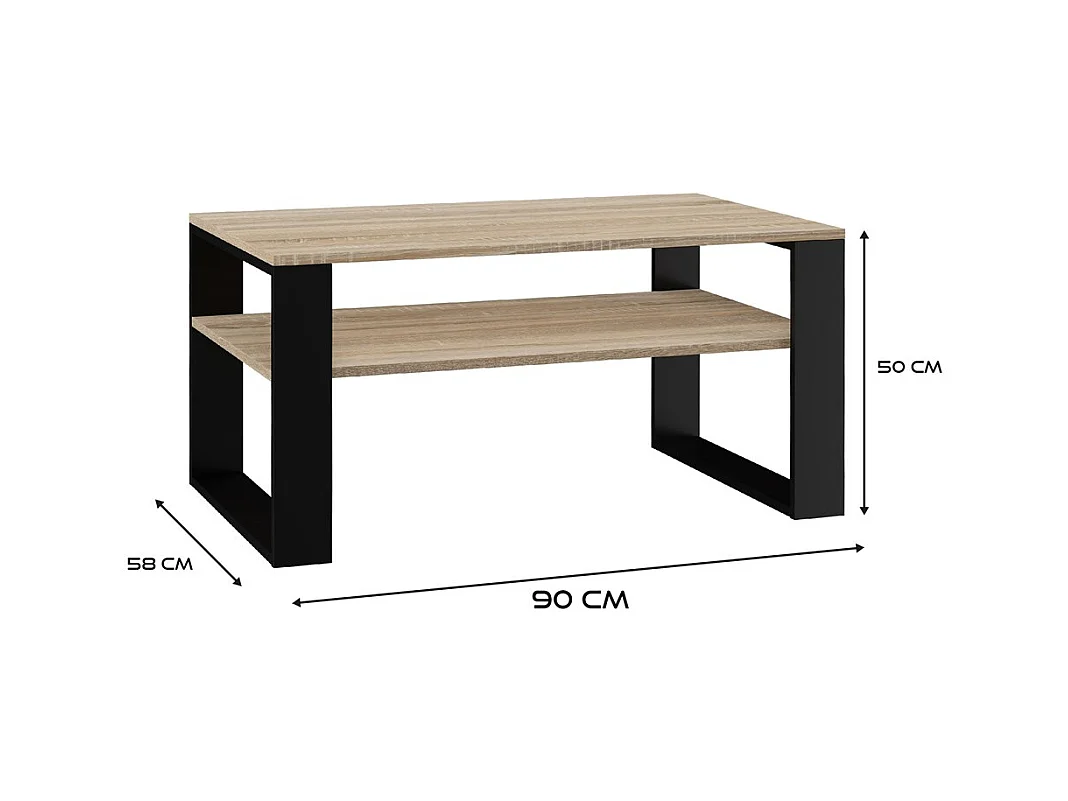 Canapé moderne 1 place SONOMA NOIR