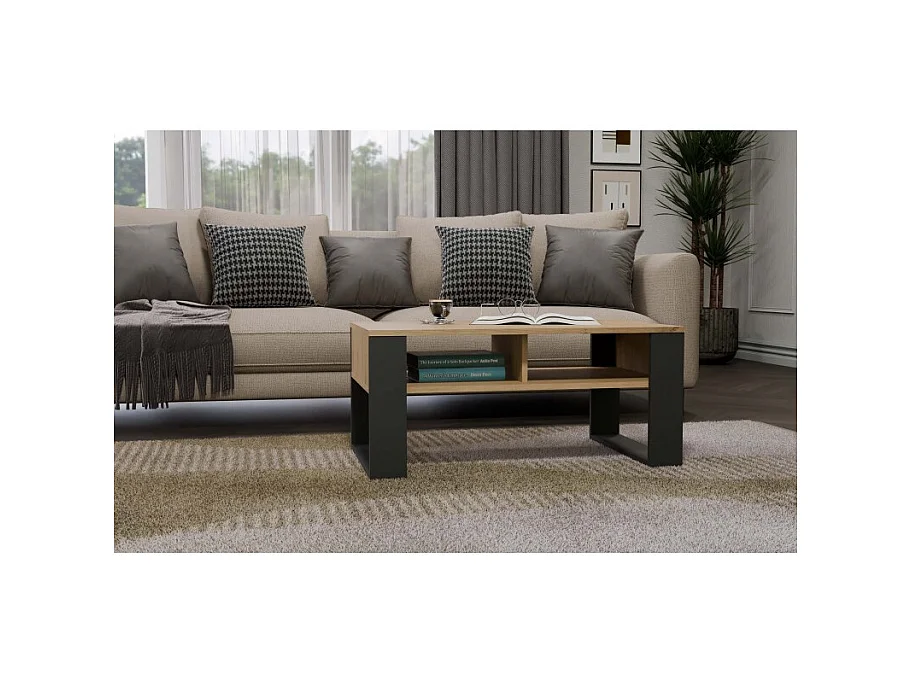 Banc 2P moderne ANTHRACITE ARTISAN