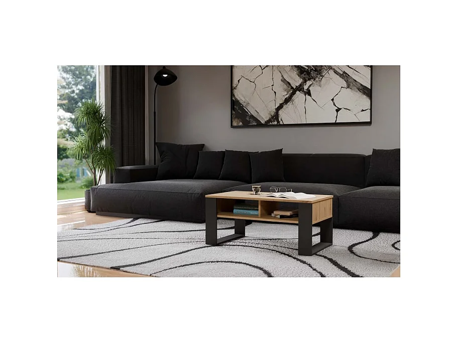 Banc 2P moderne ANTHRACITE ARTISAN