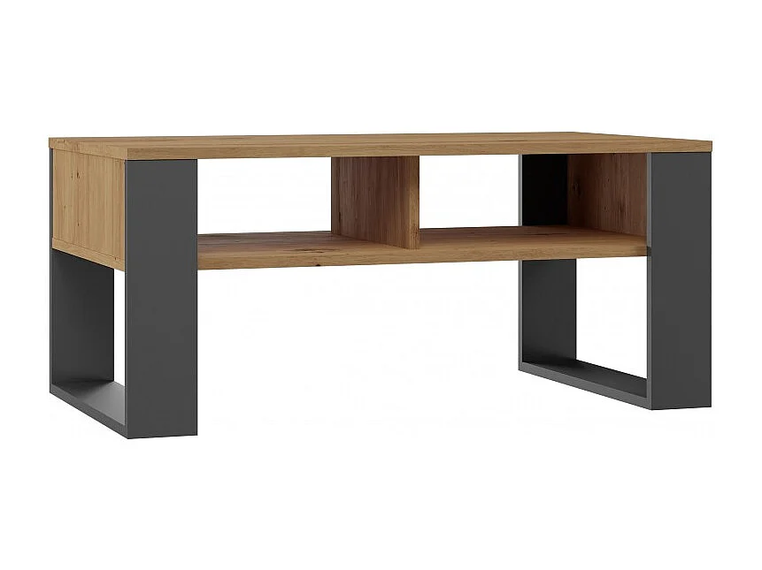 Ława Modern 2P | Antracyt Artisan | 90x58x50  | Stolik Kawowy Nowoczesny