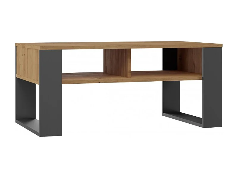 Ława Modern 2P | Antracyt Artisan | 90x58x50  | Stolik Kawowy Nowoczesny