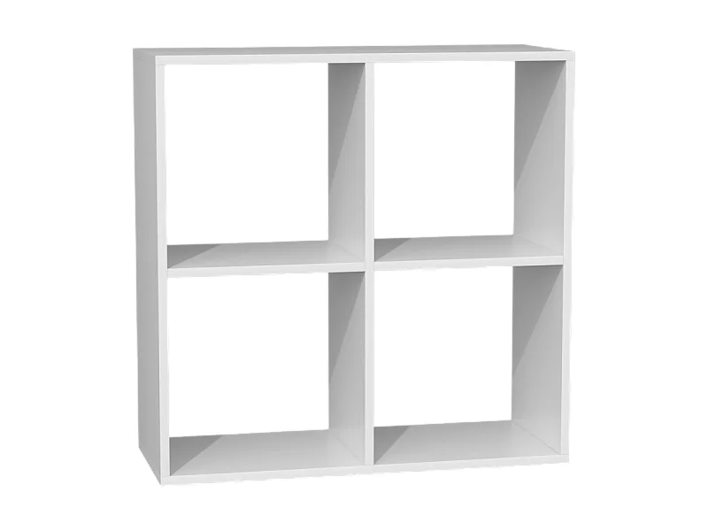 Biurko Plus 2x2 |  Białe | 120x50x76 |  Narożne Biurko z Regałem