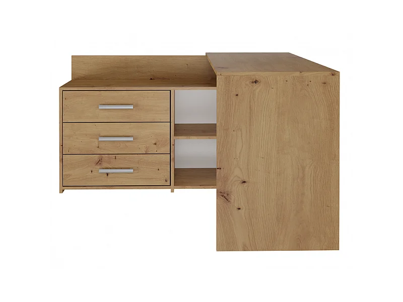 Biurko DANY |Artisan | 120x50x76 | Narożne z 3 Szufladami