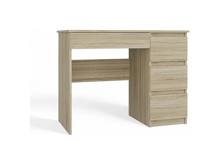 Biurko Mijas Prawe | Dąb Sonoma | 98x51x76 | Funkcjonalne z 4 Szufladami