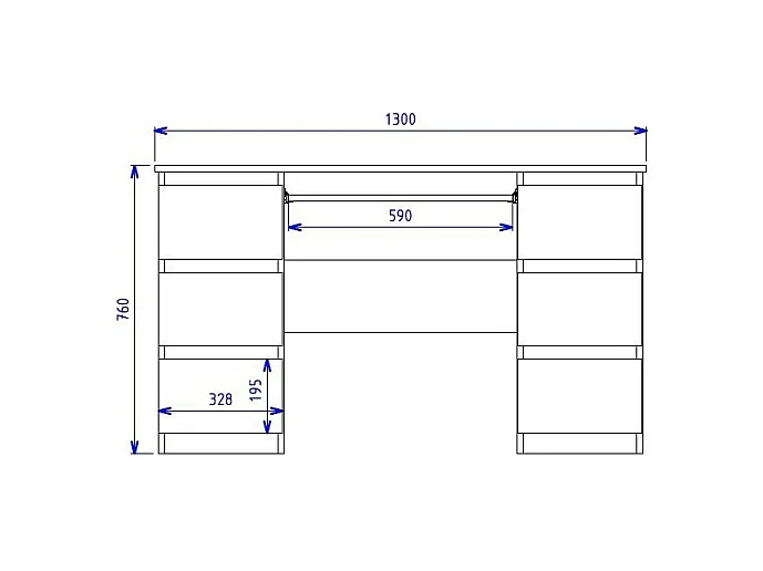 Bureau Kuba ANTHRACITE ARTISAN