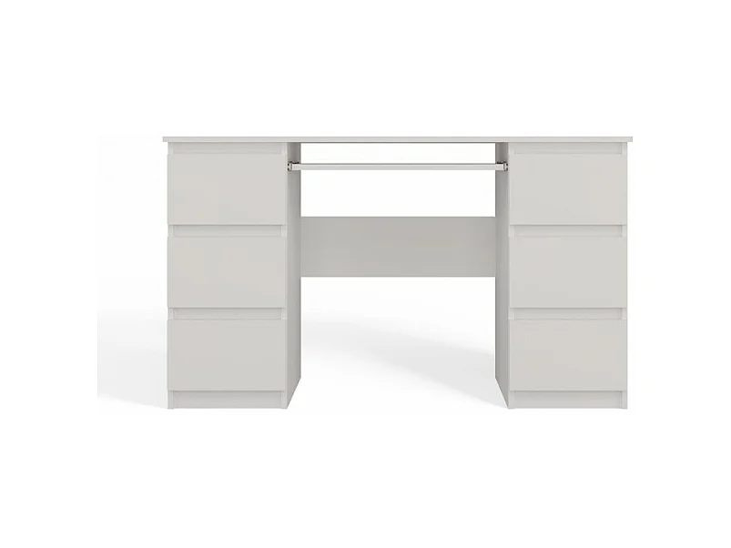 Biurko KUBA |  Białe | 130x51x76cm |  6 Szuflad |Do Biura/ Pokoju