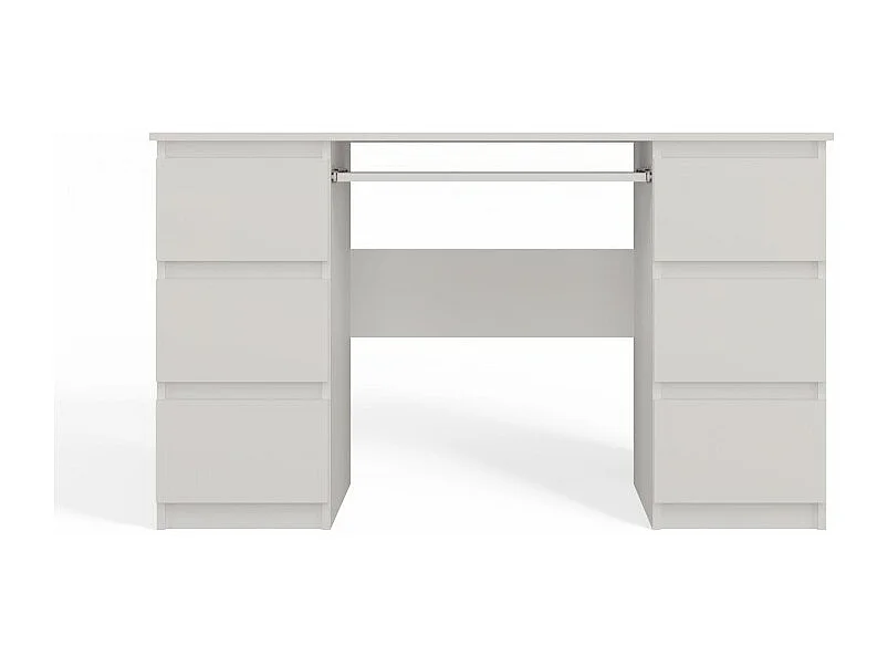 Biurko KUBA |  Białe | 130x51x76cm |  6 Szuflad |Do Biura/ Pokoju