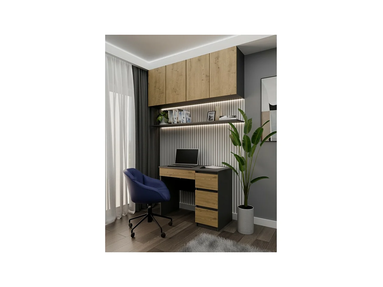 Bureau Mijas ANTHRACITE DROITE ARTISAN