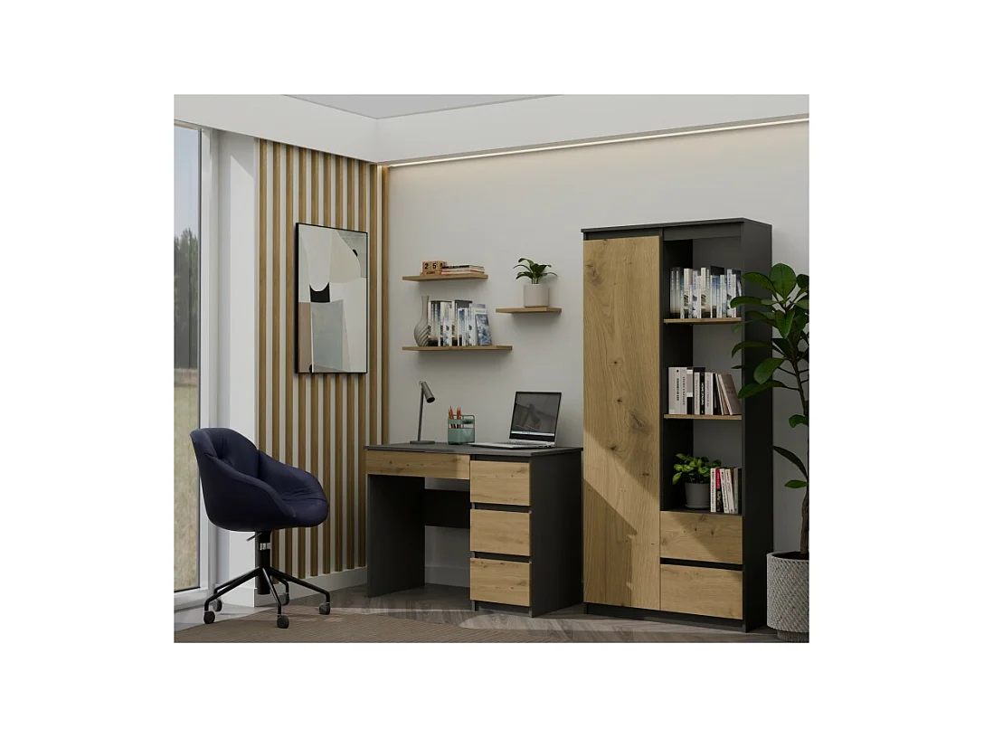 Bureau Mijas ANTHRACITE DROITE ARTISAN