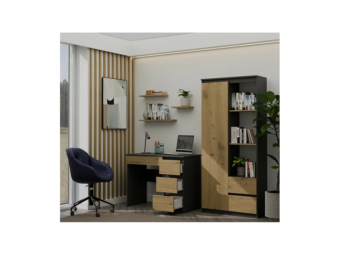 Bureau Mijas ANTHRACITE DROITE ARTISAN