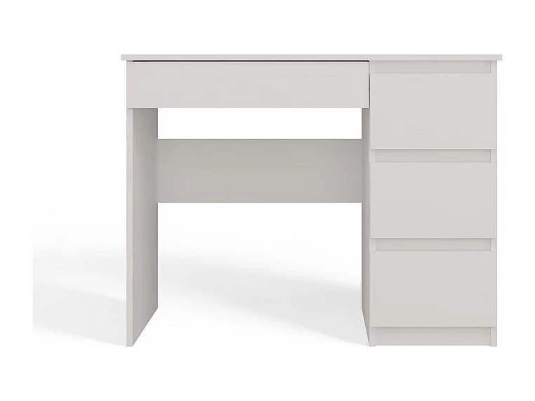 Biurko Mijas Prawe | Białe| 98x51x76 | Funkcjonalne z 4 Szufladami