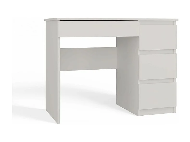 Biurko Mijas Prawe | Białe| 98x51x76 | Funkcjonalne z 4 Szufladami