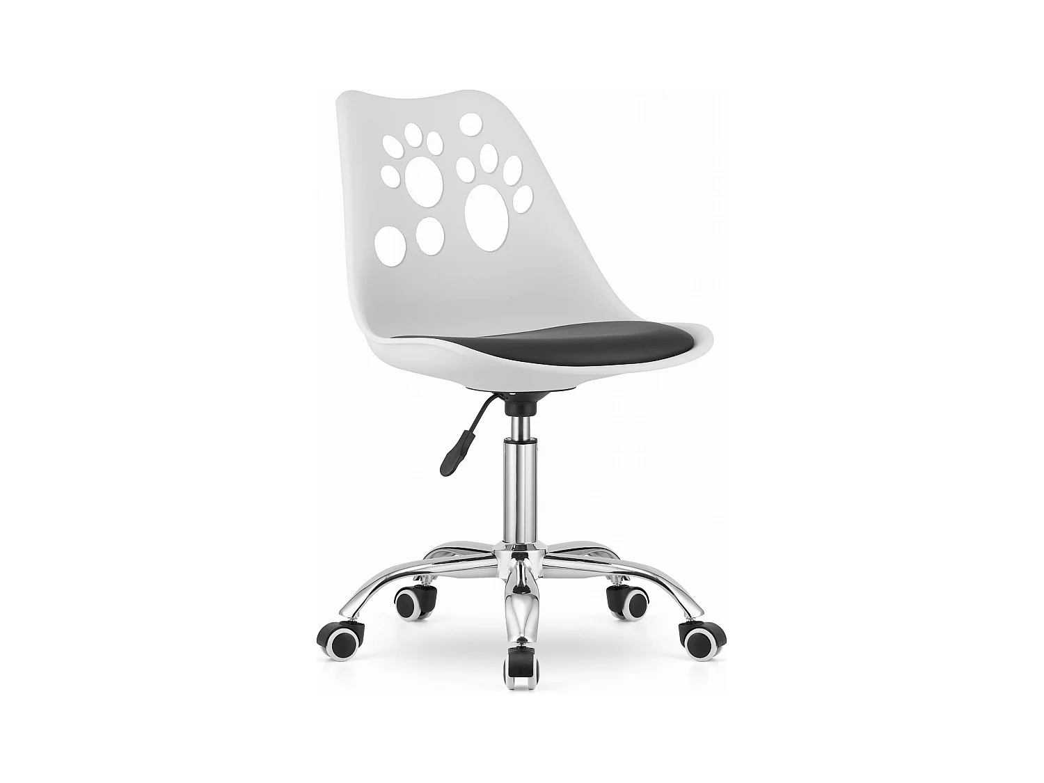 Chaise pivotante PRINT - noir et blanc