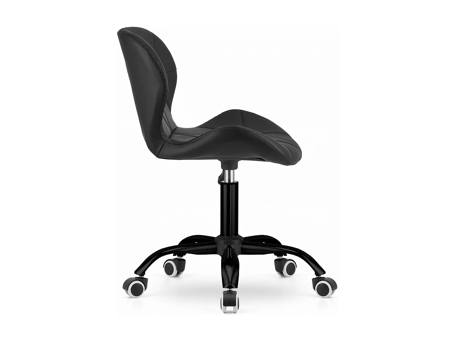 Fauteuil pivotant NOTO eco leather - noir