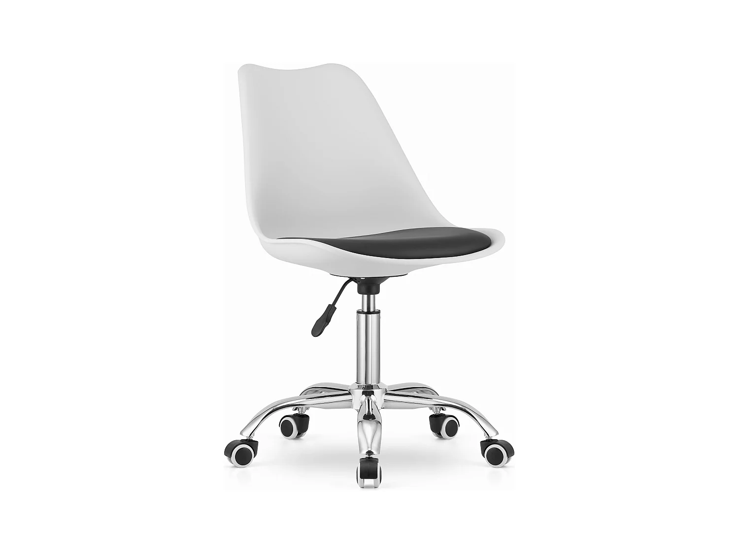 Fauteuil pivotant ALBA - noir et blanc