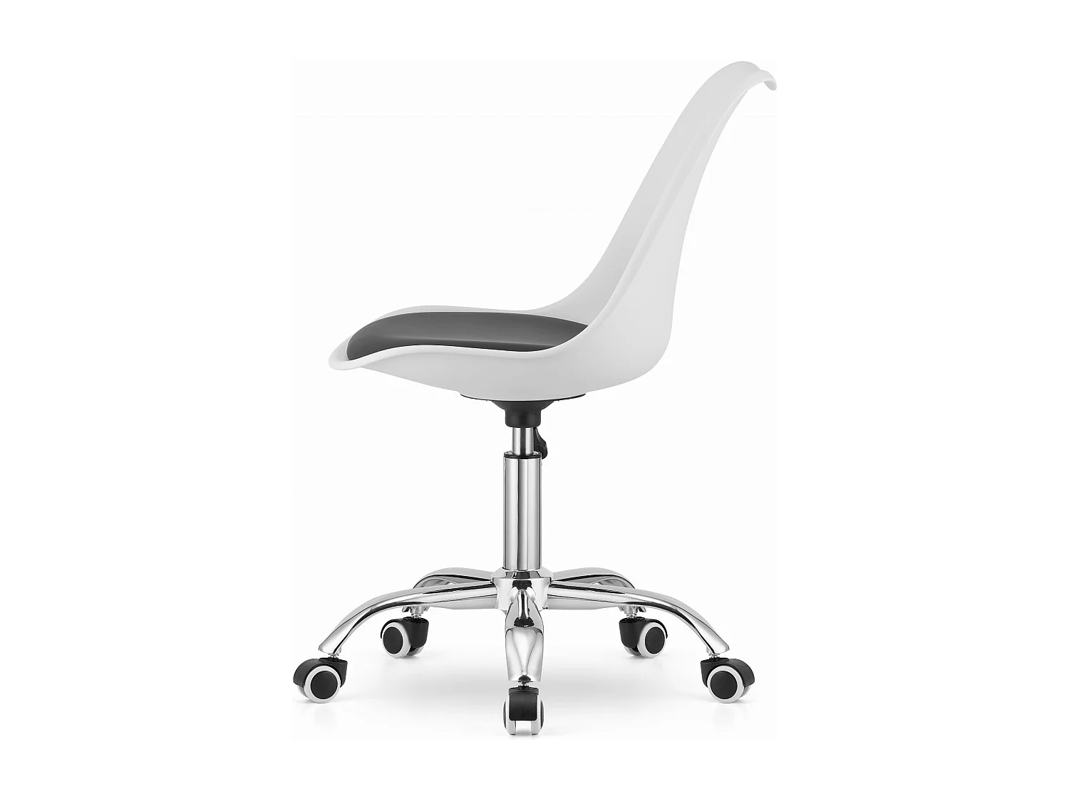 Fauteuil pivotant ALBA - noir et blanc