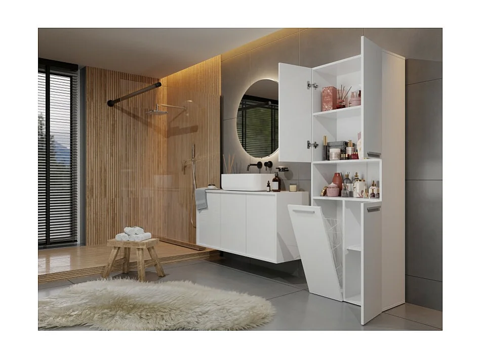 Étagère de salle de bains Nel 1K/DK BLANC