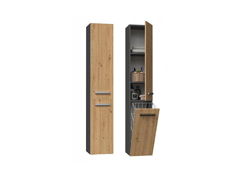 Etagère de salle de bains Nel IV ANTHRACITE ARTISAN