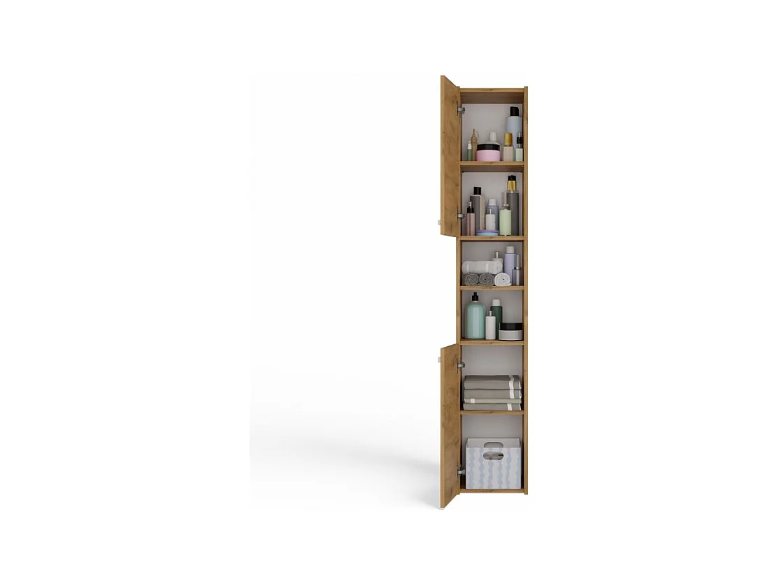 Szafka łazienkowy Sara S30 | Dąb Artisan | 30x30x170 cm | Szafka Regał Nowoczesny
