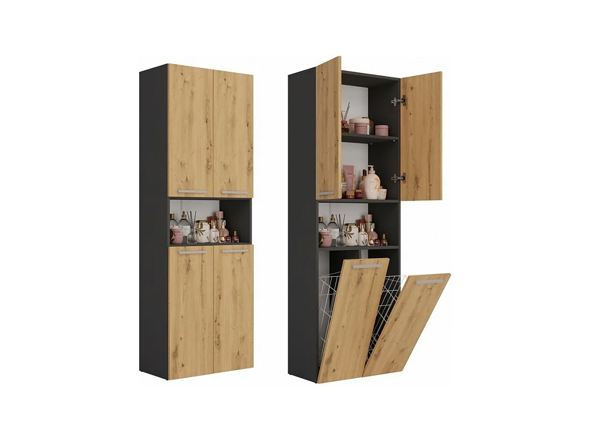 Nel 2K/DK ÉTAGÈRE DE SALLE DE BAIN ARTISAN ANTHRACITE