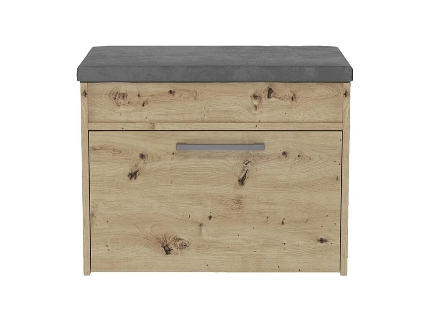 Szafka na Obuwie Parma MINI | Dąb Artisan |  60x35x49 cm | Szafka na obuwie z siedziskiem