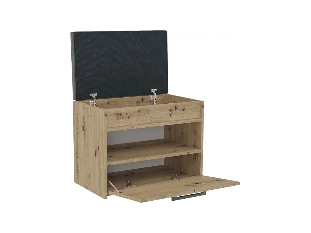 Szafka na Obuwie Parma MINI | Dąb Artisan |  60x35x49 cm | Szafka na obuwie z siedziskiem