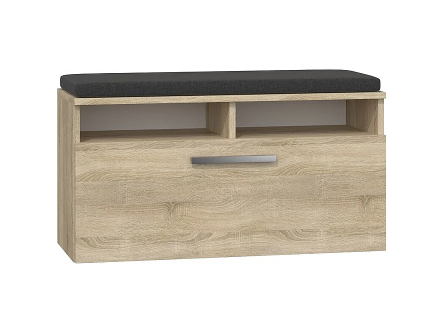 Szafka na obuwie Riva | Dąb Sonoma | 85x35x45 cm| Szafka na obuwie z siedziskiem