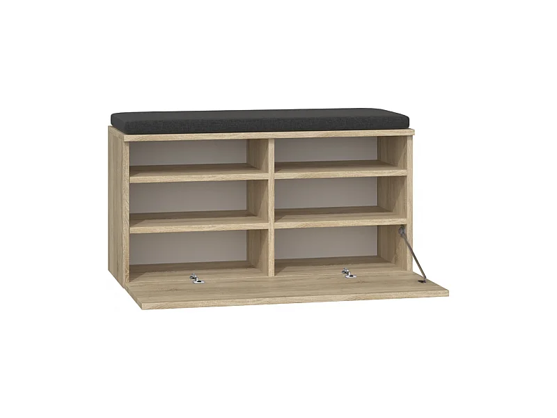 Szafka na obuwie Riva | Dąb Sonoma | 85x35x45 cm| Szafka na obuwie z siedziskiem