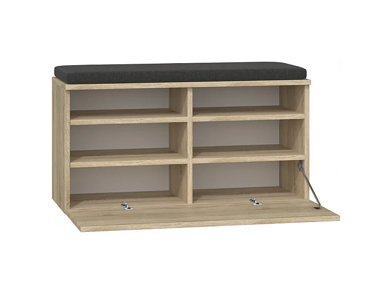 Szafka na obuwie Riva | Dąb Sonoma | 85x35x45 cm| Szafka na obuwie z siedziskiem