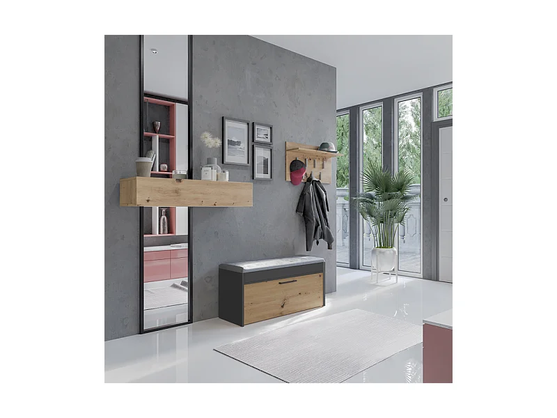 Meuble à chaussures Parma PARMA ANTHRACITE ARTISAN