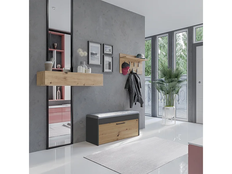 Meuble à chaussures Parma PARMA ANTHRACITE ARTISAN