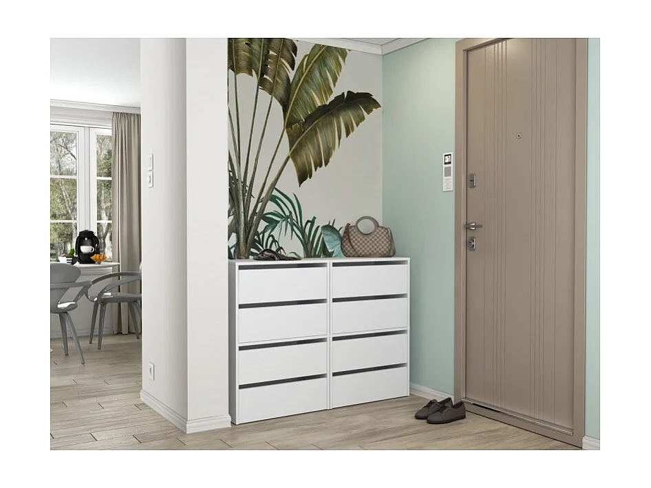 Szafka na Obuwie MODO | Biała |  60x36x44 cm | Szafka na Obuwie