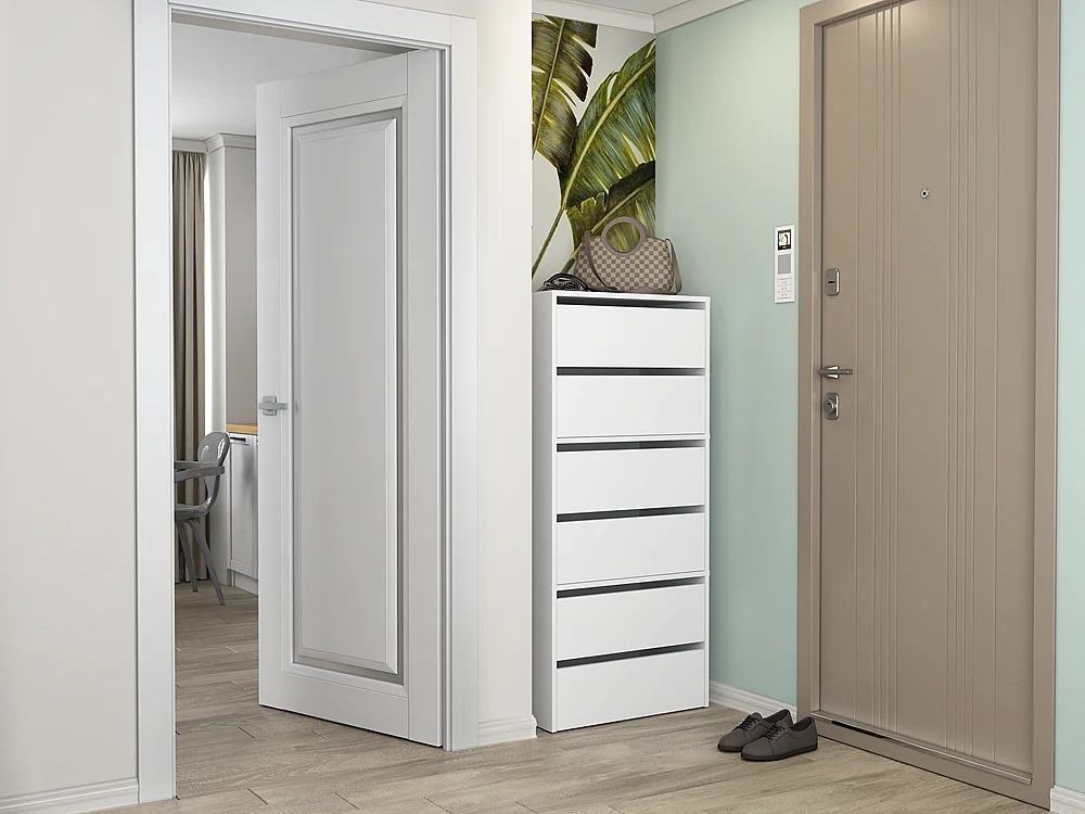 Szafka na Obuwie MODO | Biała |  60x36x44 cm | Szafka na Obuwie